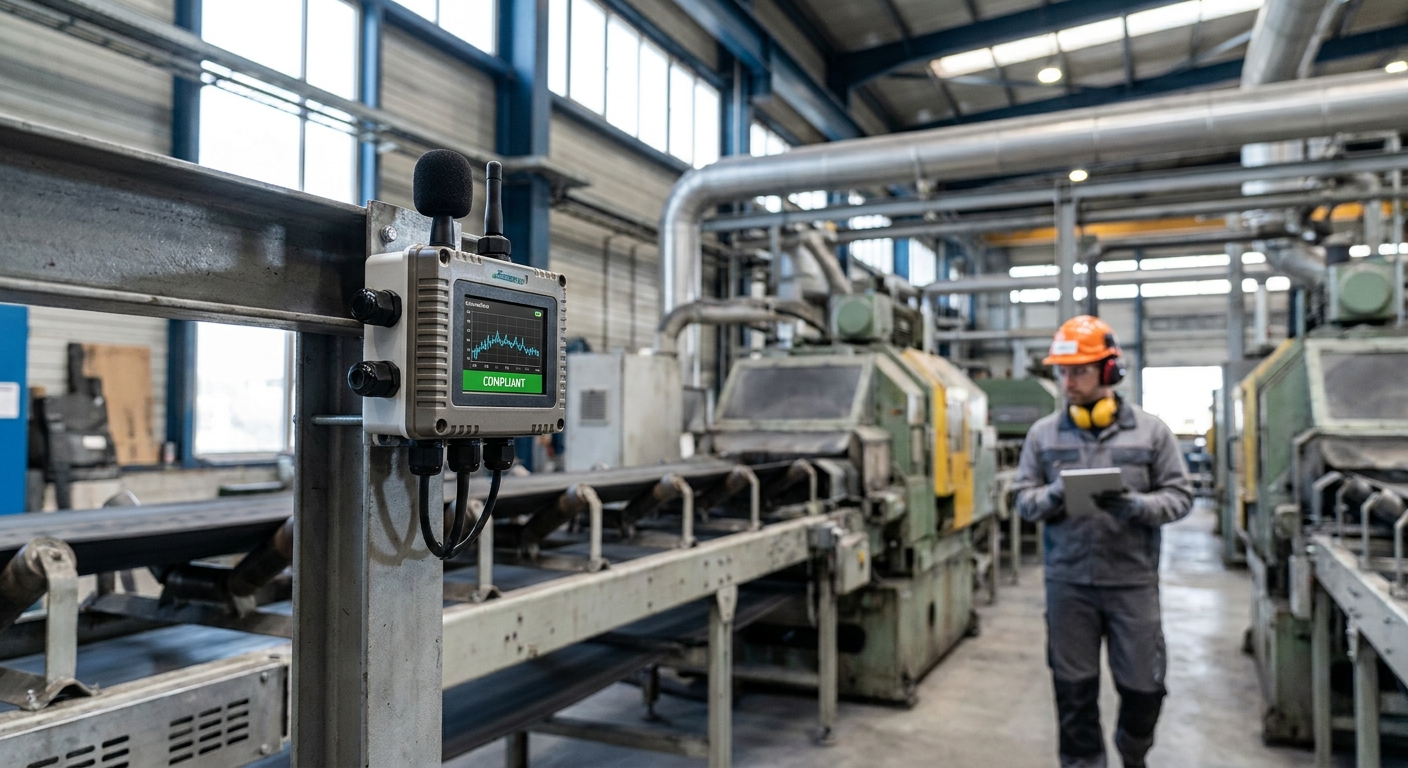 IoT noise monitoring for industrial compliance