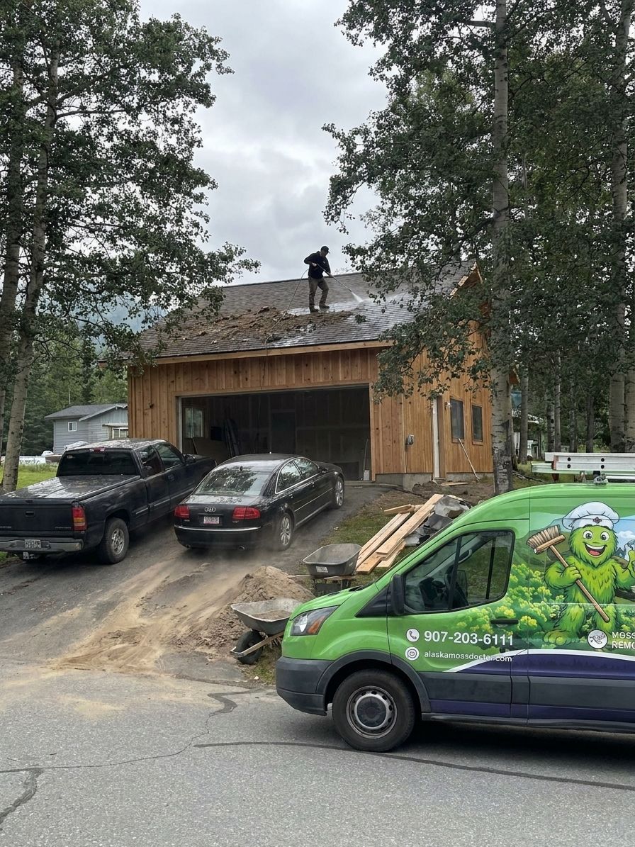 Exterior cleaning after construction or renovation