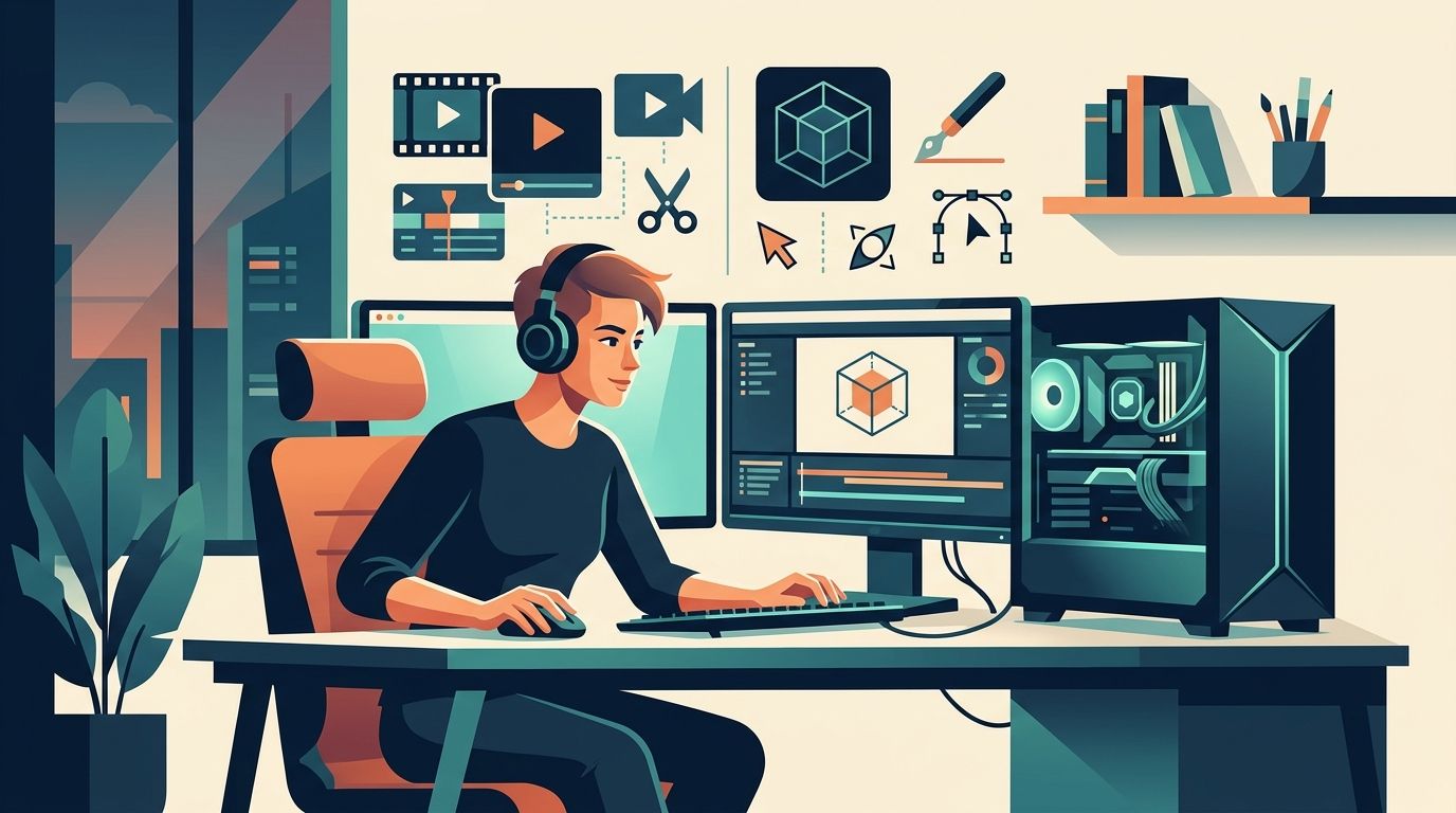 Gaming PCs for video editors and 3D artists: complete 2026 guide