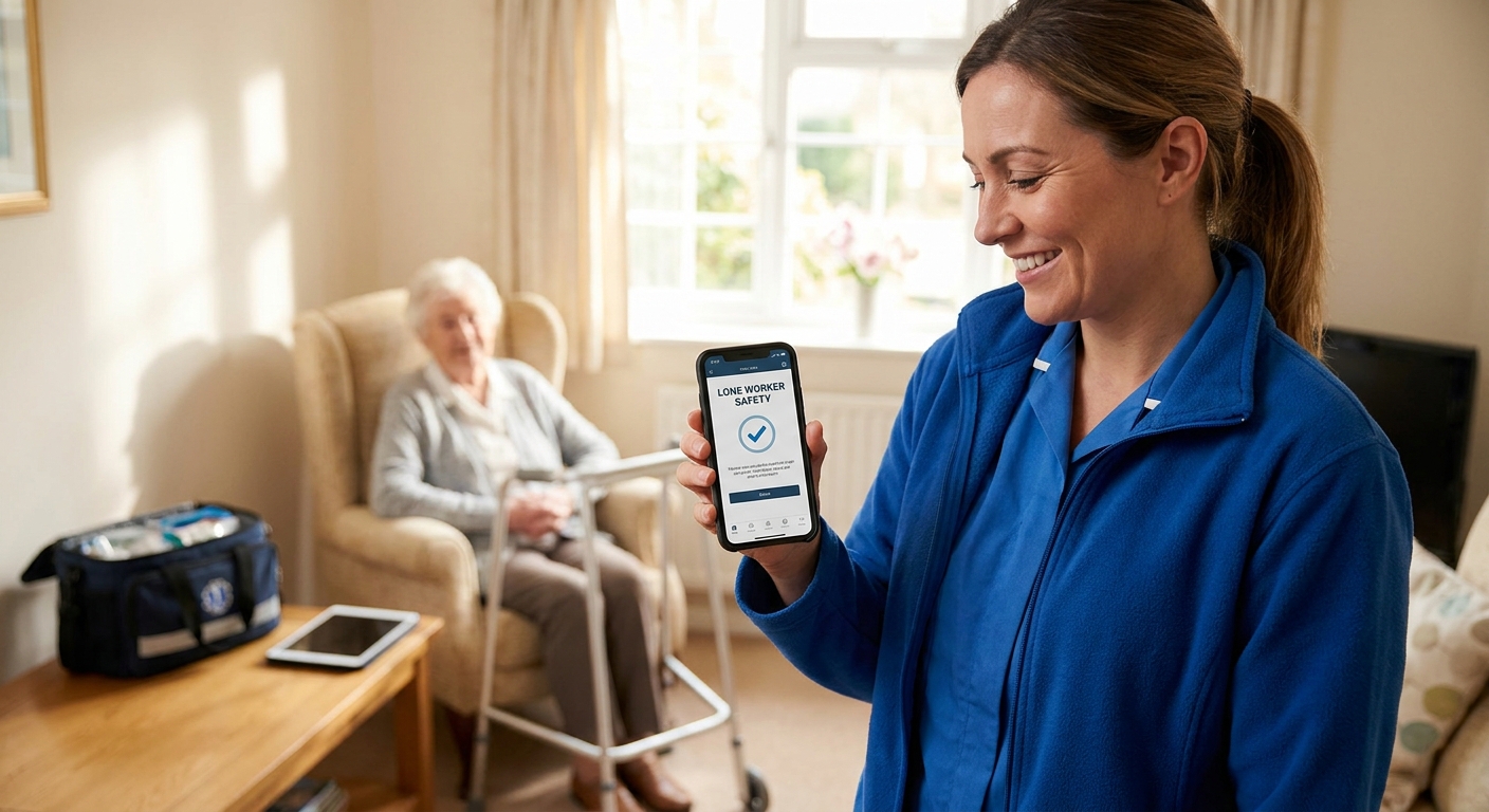 Lone worker app for home care staff