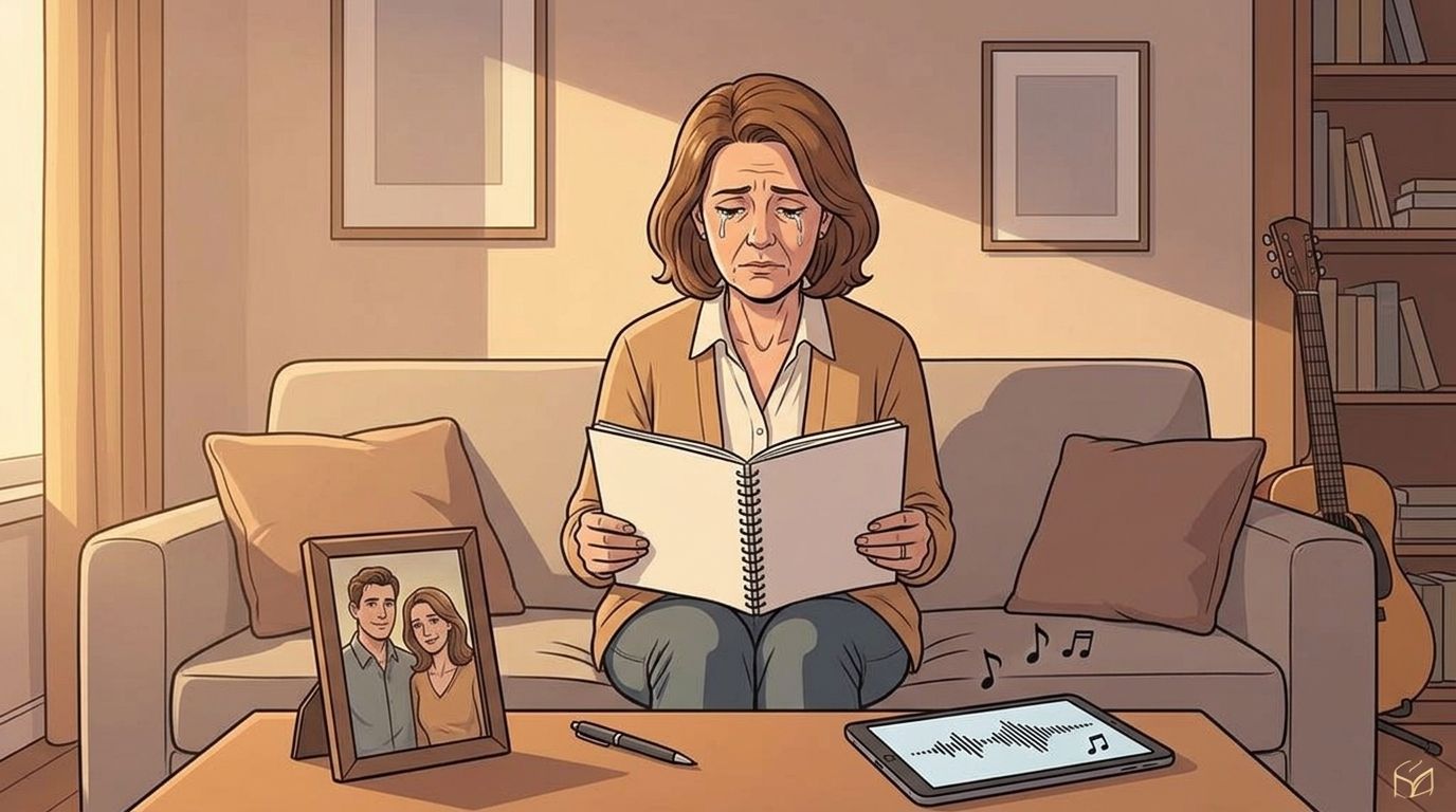 Custom memorial song for a former spouse