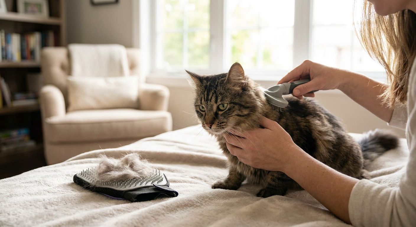 Can regular grooming reduce hairballs?
