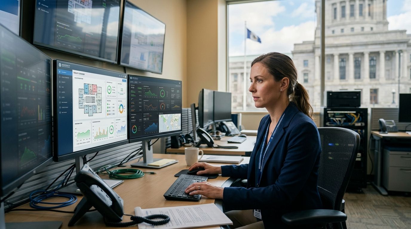 Facility monitoring system for government and municipal buildings