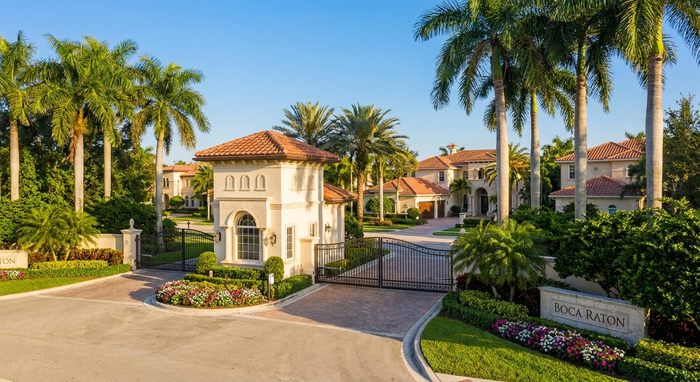 Gated community homes for sale in Boca Raton