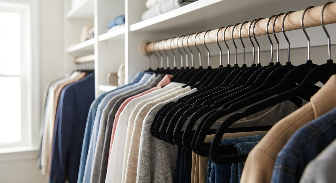 Best velvet hangers for slim space-saving storage