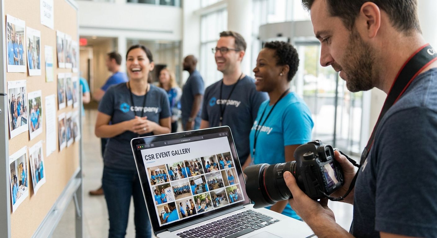 Photo galleries for corporate CSR event photographers