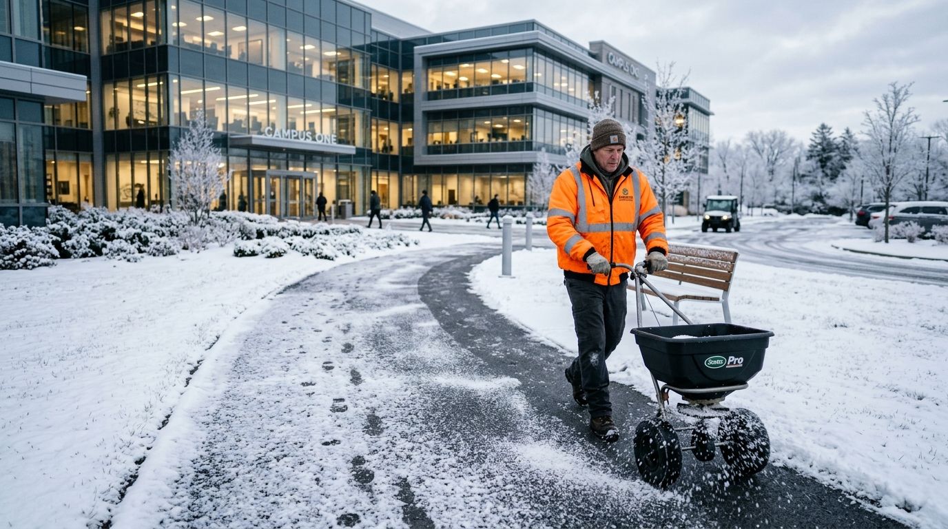 De-icing and salting for office campuses: complete 2026 guide