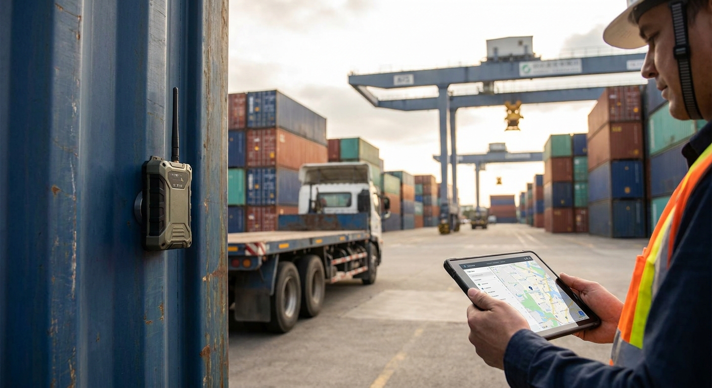 IoT asset tracking for shipping container yards
