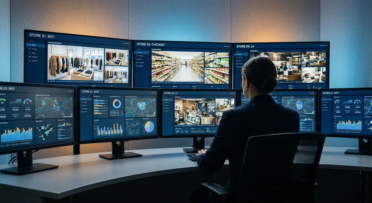Facility monitoring system for multi-site retail chains