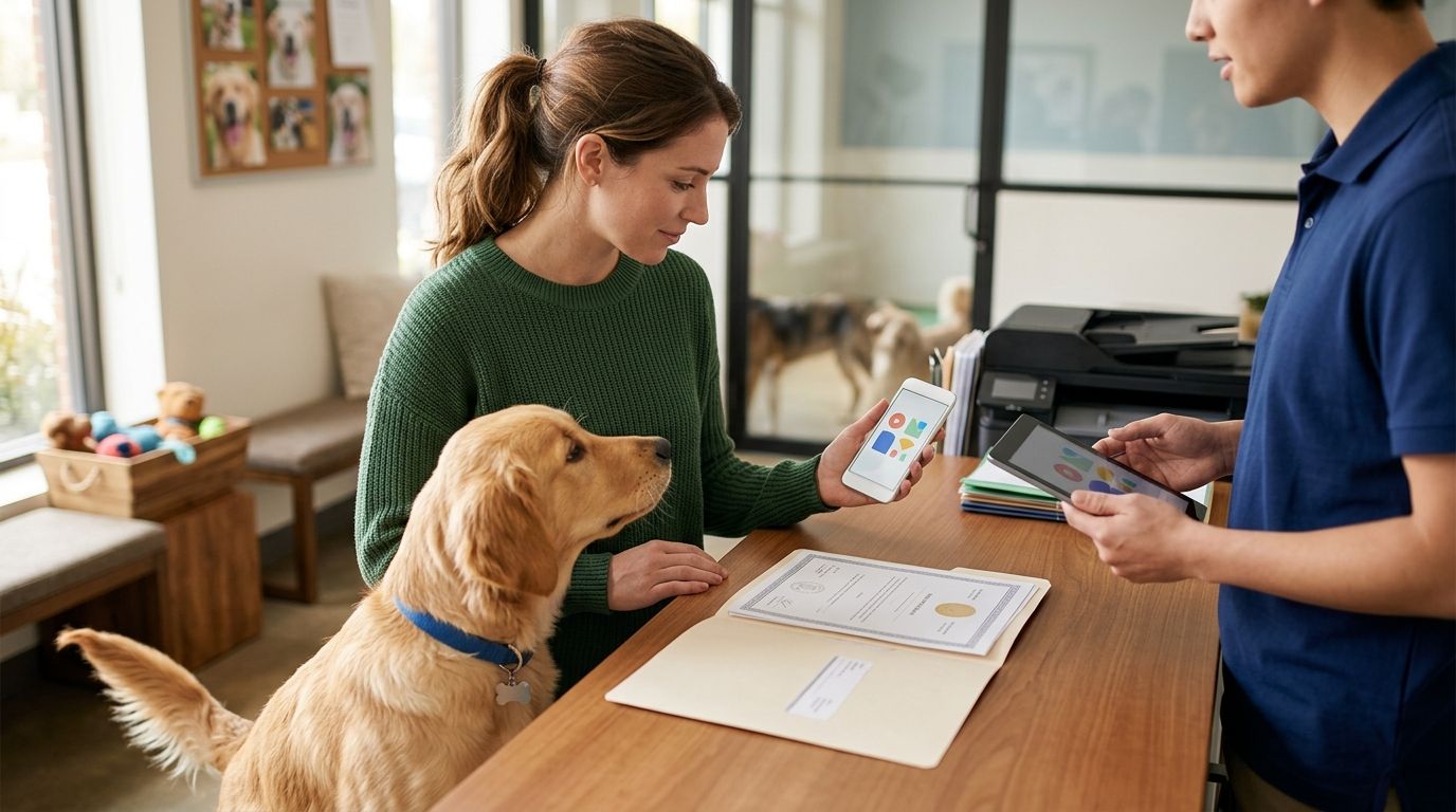 How to send your dog's vaccination certificate to daycare