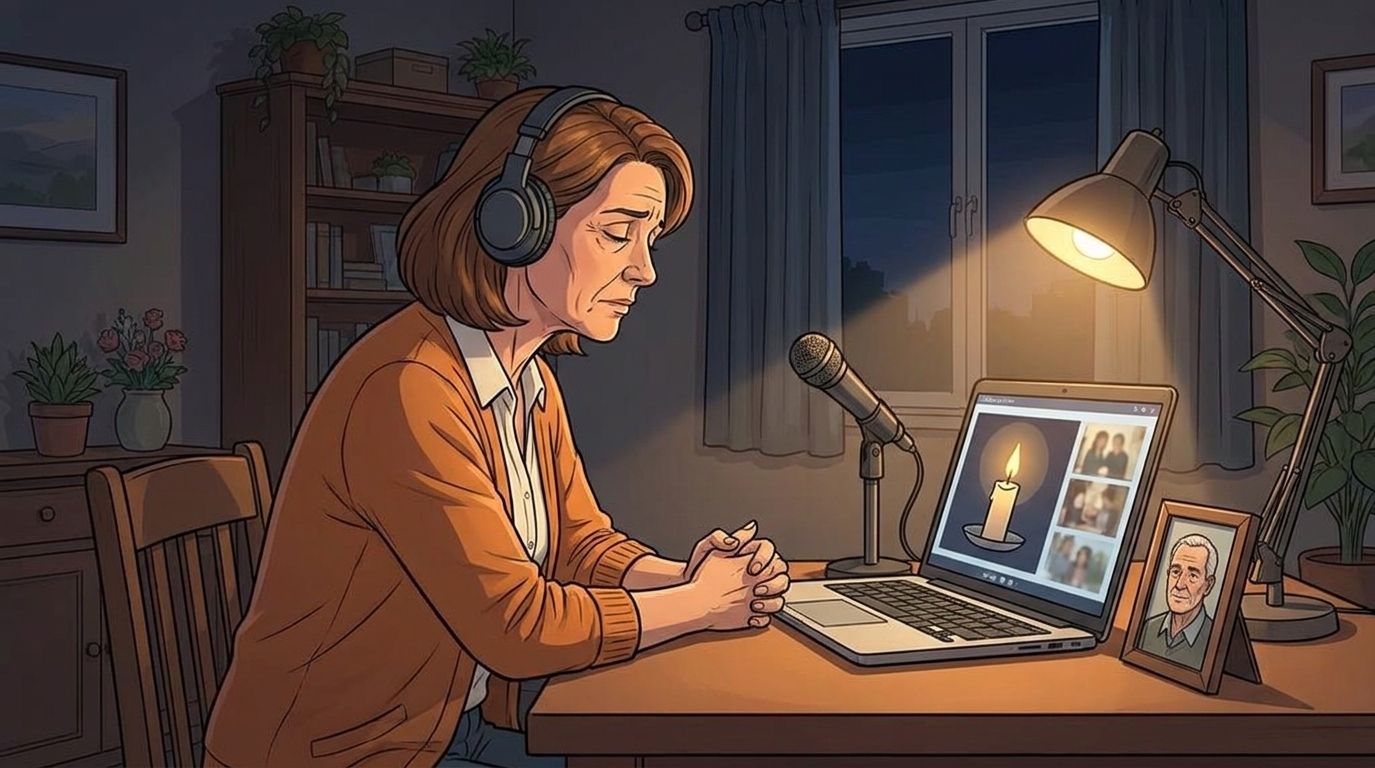 Custom memorial song for a virtual memorial service
