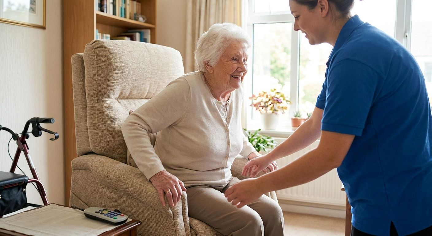 How to set up a lift chair for a loved one with dementia