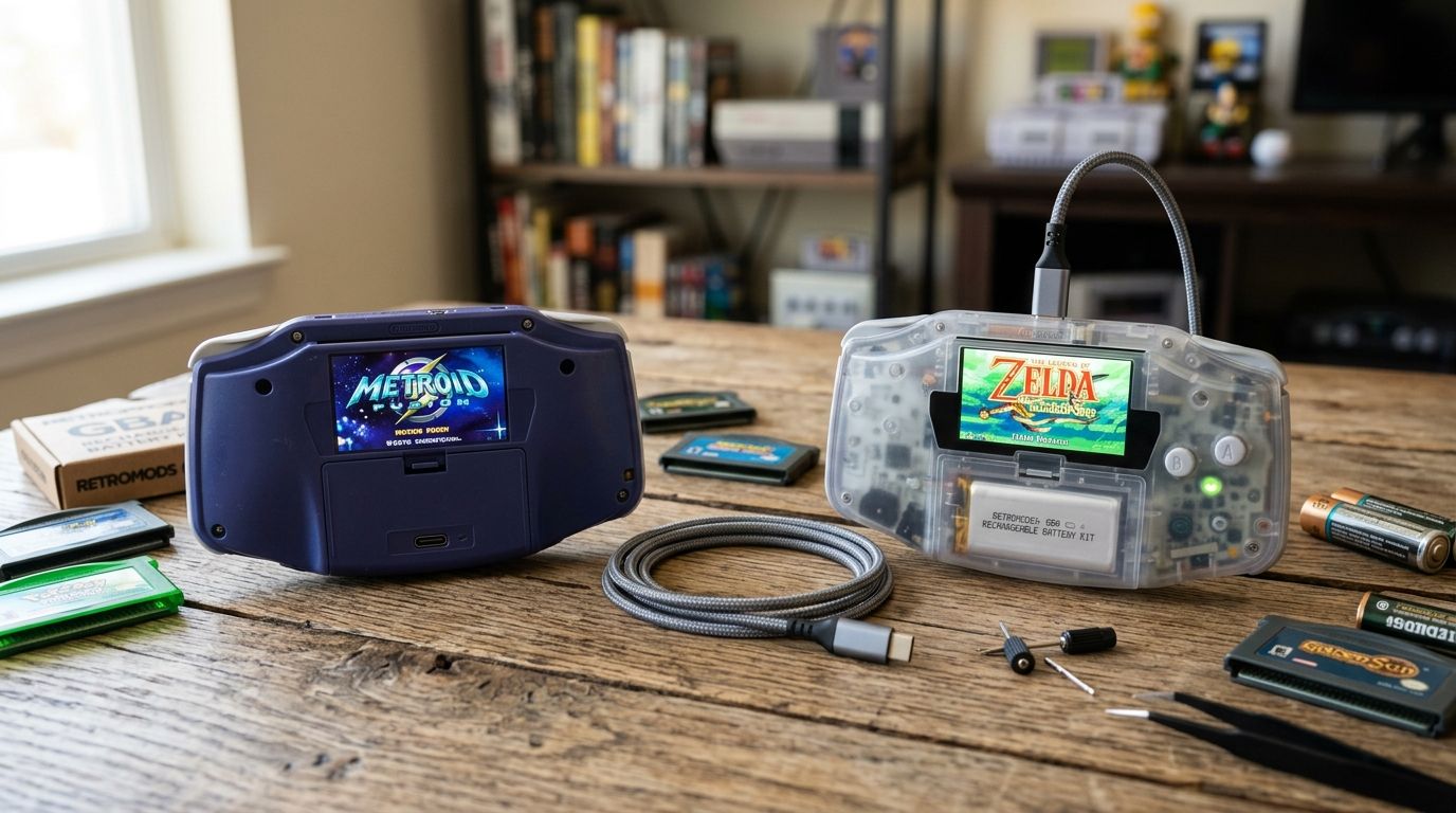 Best Game Boy Advance rechargeable battery kits in 2026