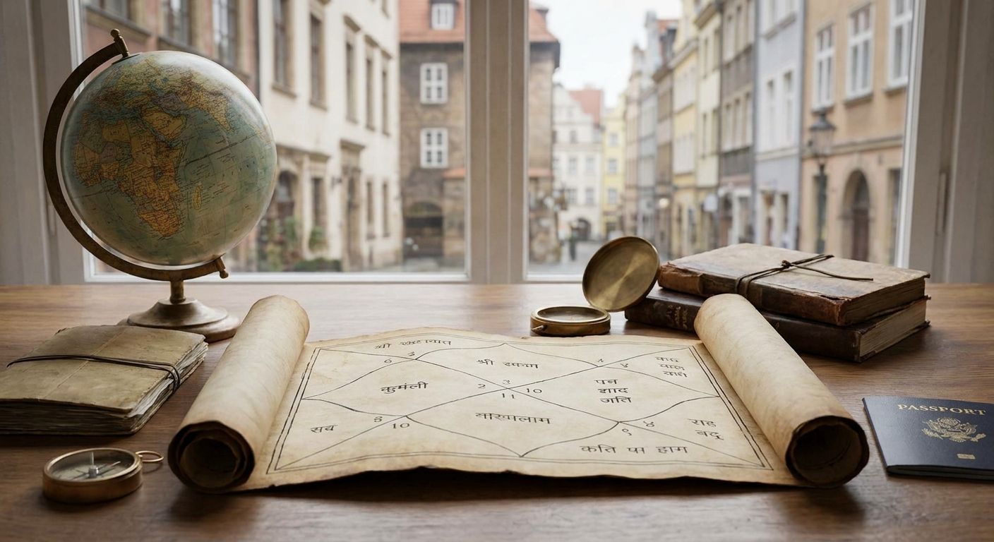 Kundli guidance for foreign settlement and travel