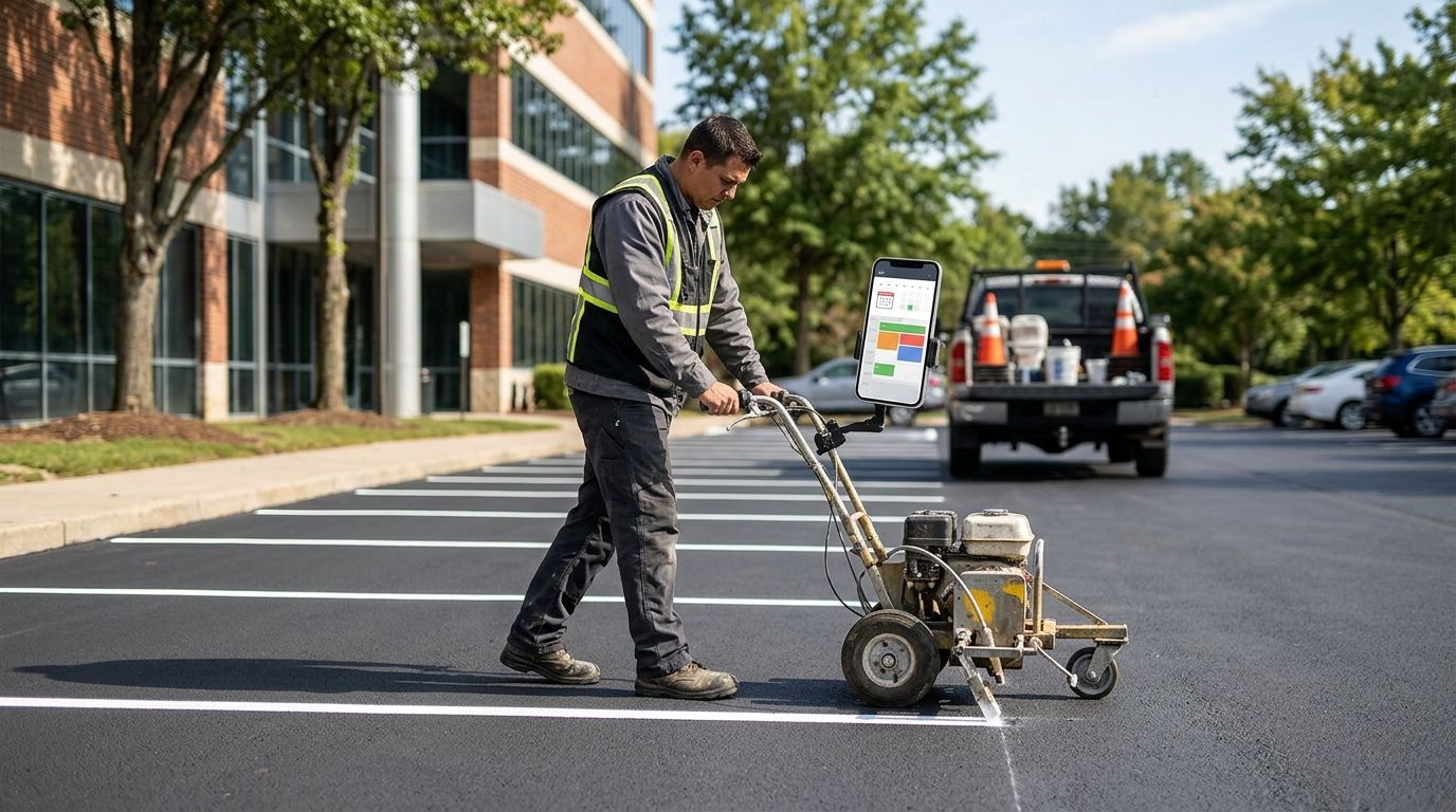 Connect parking lot striping to your pavement maintenance calendar