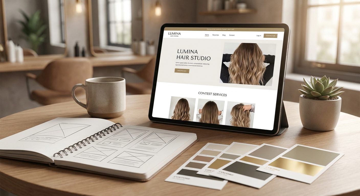 Website design for hair salons