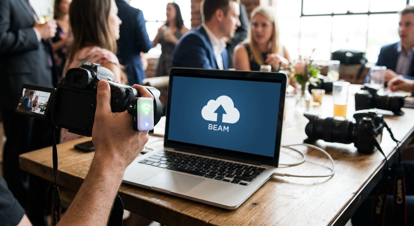 How to upload event photos directly from your camera using Beam