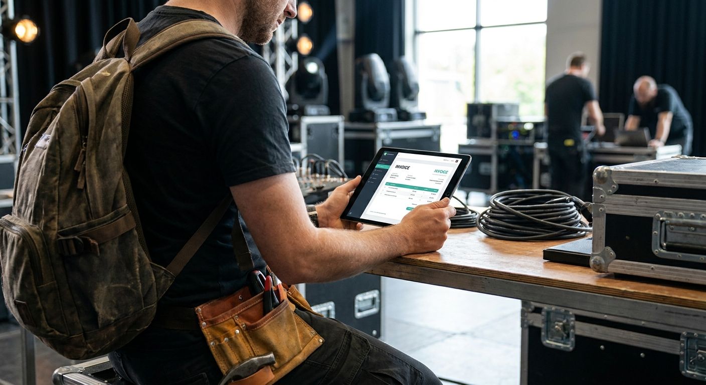 Best invoicing apps for freelance stagehands and AV techs