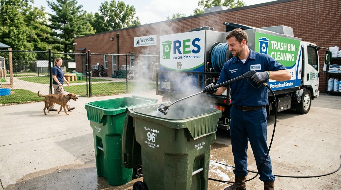Best trash bin cleaning service for animal shelters and rescues
