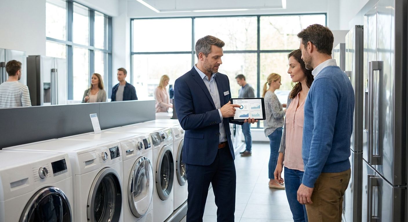 Customer acquisition platform for household appliance retailers