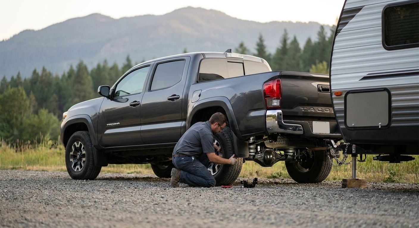 Towing with a Toyota Tacoma? Here's How to Stop Rear Squat