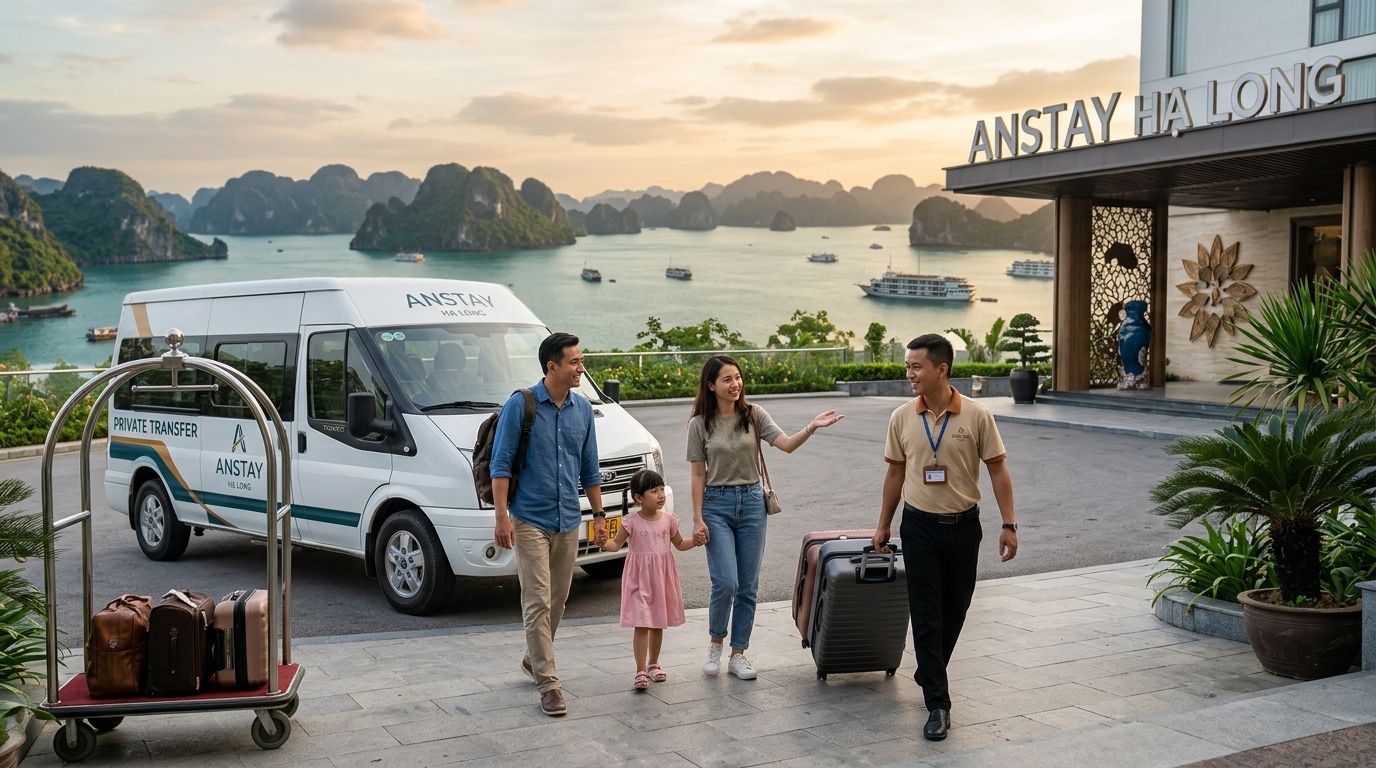 Đặt xe đưa đón sân bay Vân Đồn về Anstay Hạ Long 2026