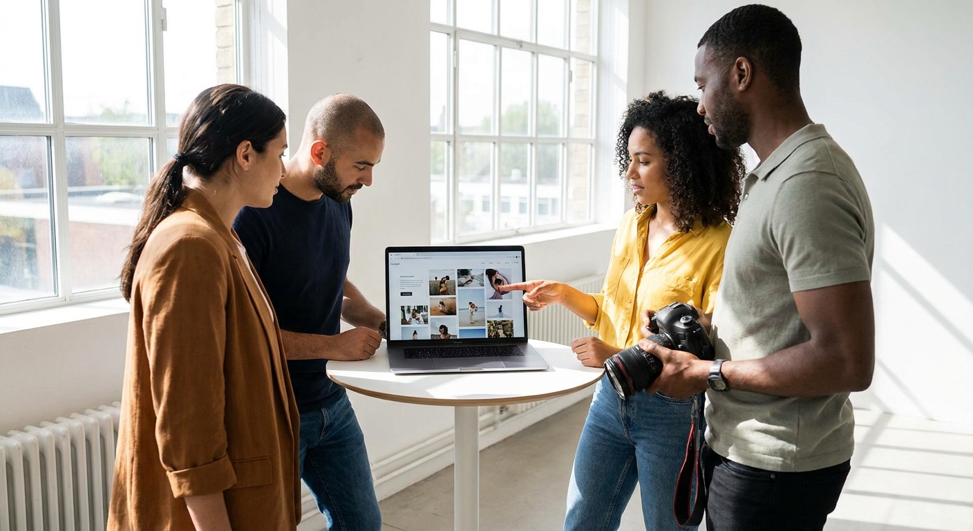 How to choose website photos that build trust with customers