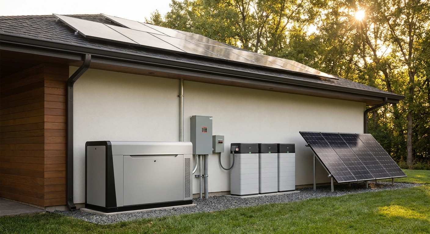 Best whole house generators for homes with solar and battery storage