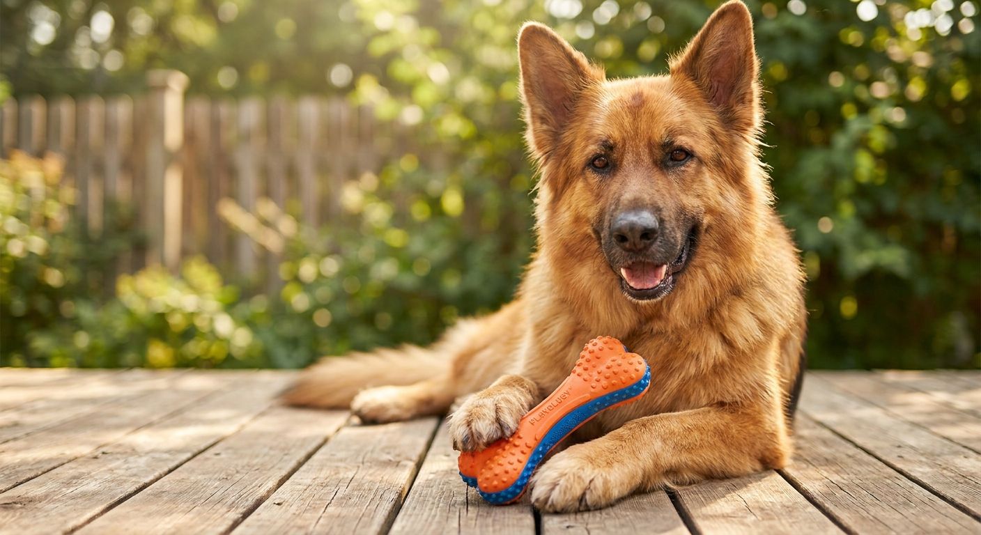 Playology Squeaky Chew Stick for power chewers