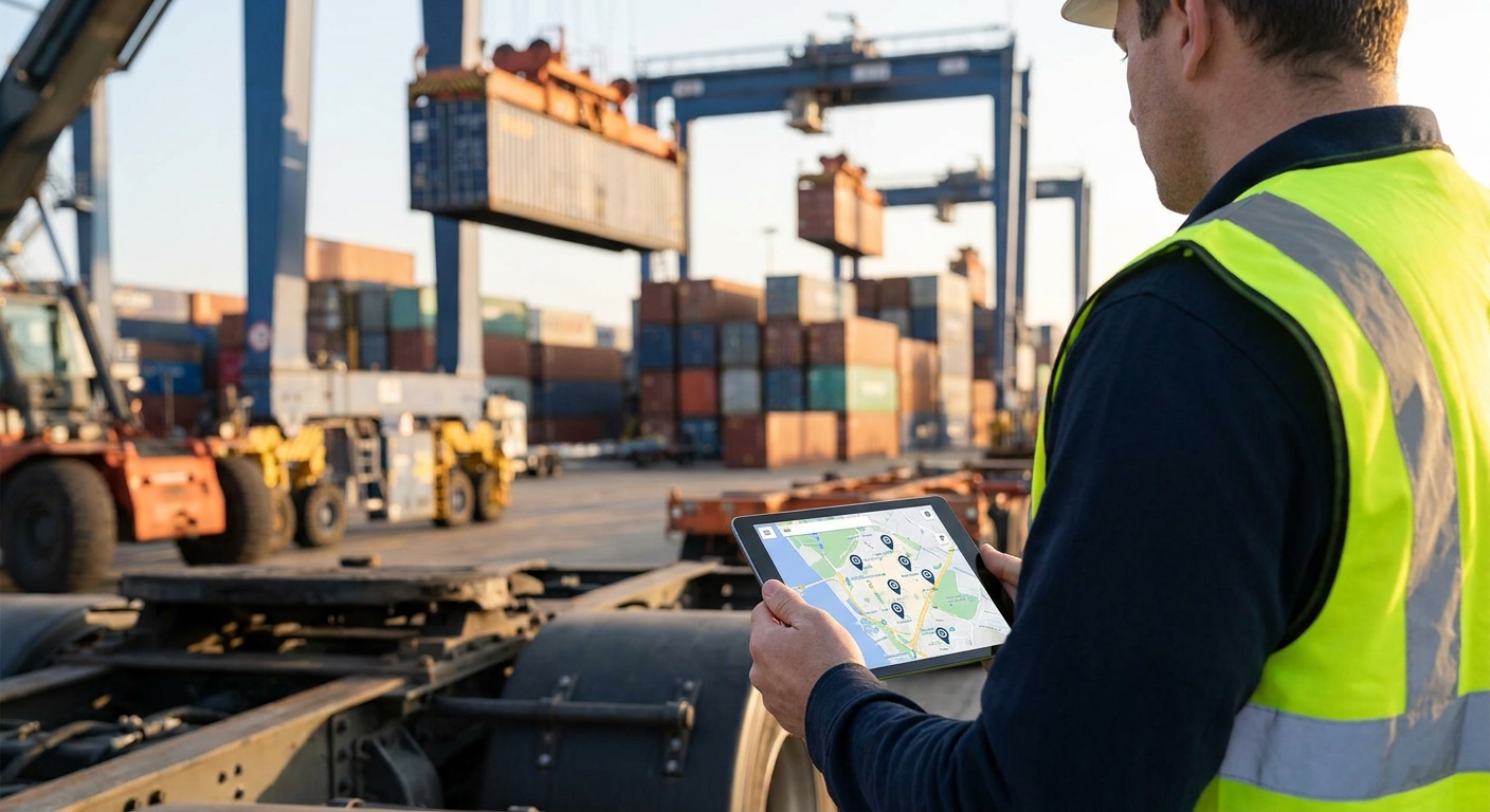 How to track equipment across a shipping port or container yard