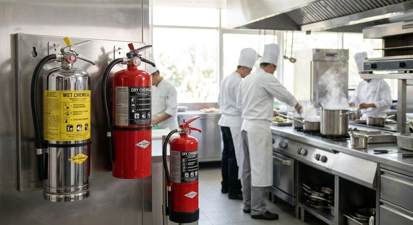 Best fire extinguisher types for commercial kitchens 2026