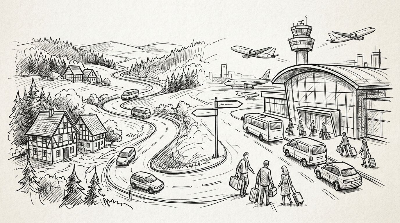 Best airport transfer options from Sauerland to Dortmund 2026