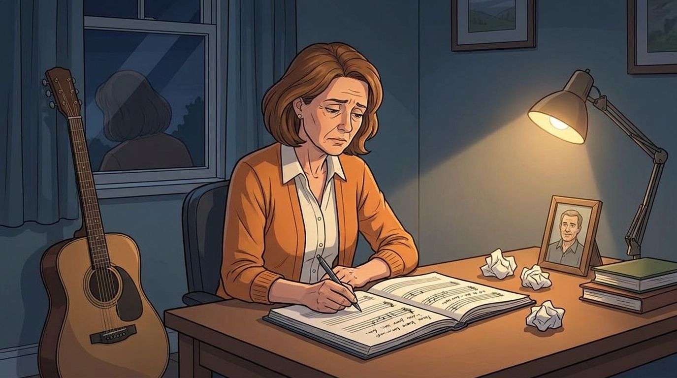 How to write a memorial song for a spouse
