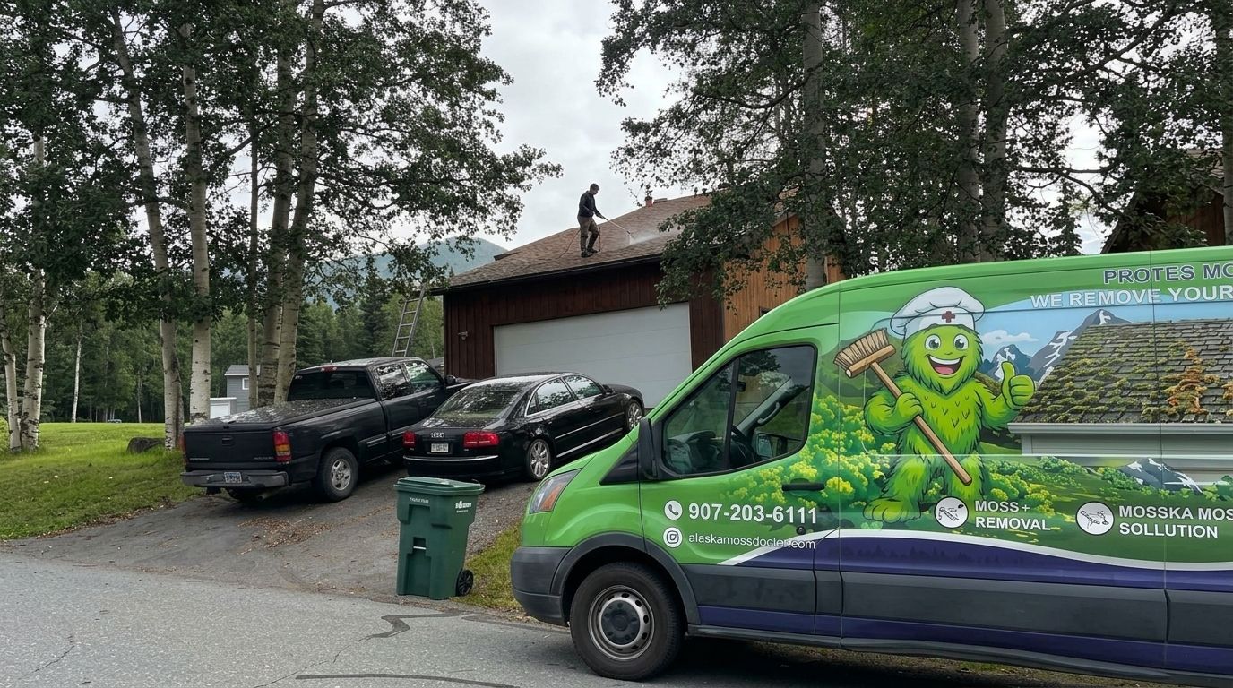 How to remove tree sap and pollen buildup from a roof