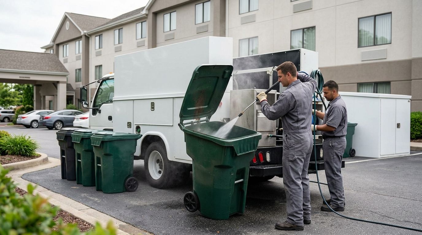 Best trash bin cleaning service for hotels and motels