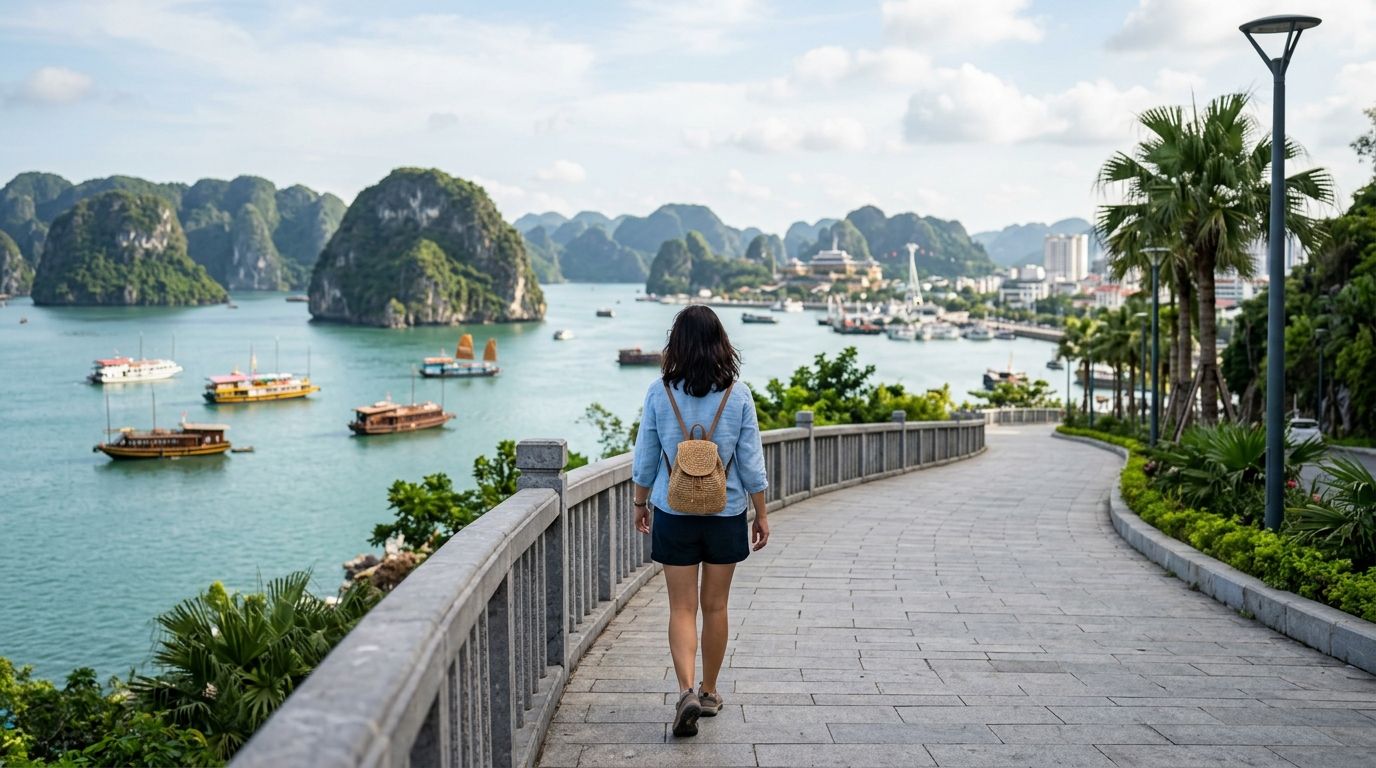 Từ Anstay Hạ Long đến trung tâm vịnh đi bộ mất bao lâu?