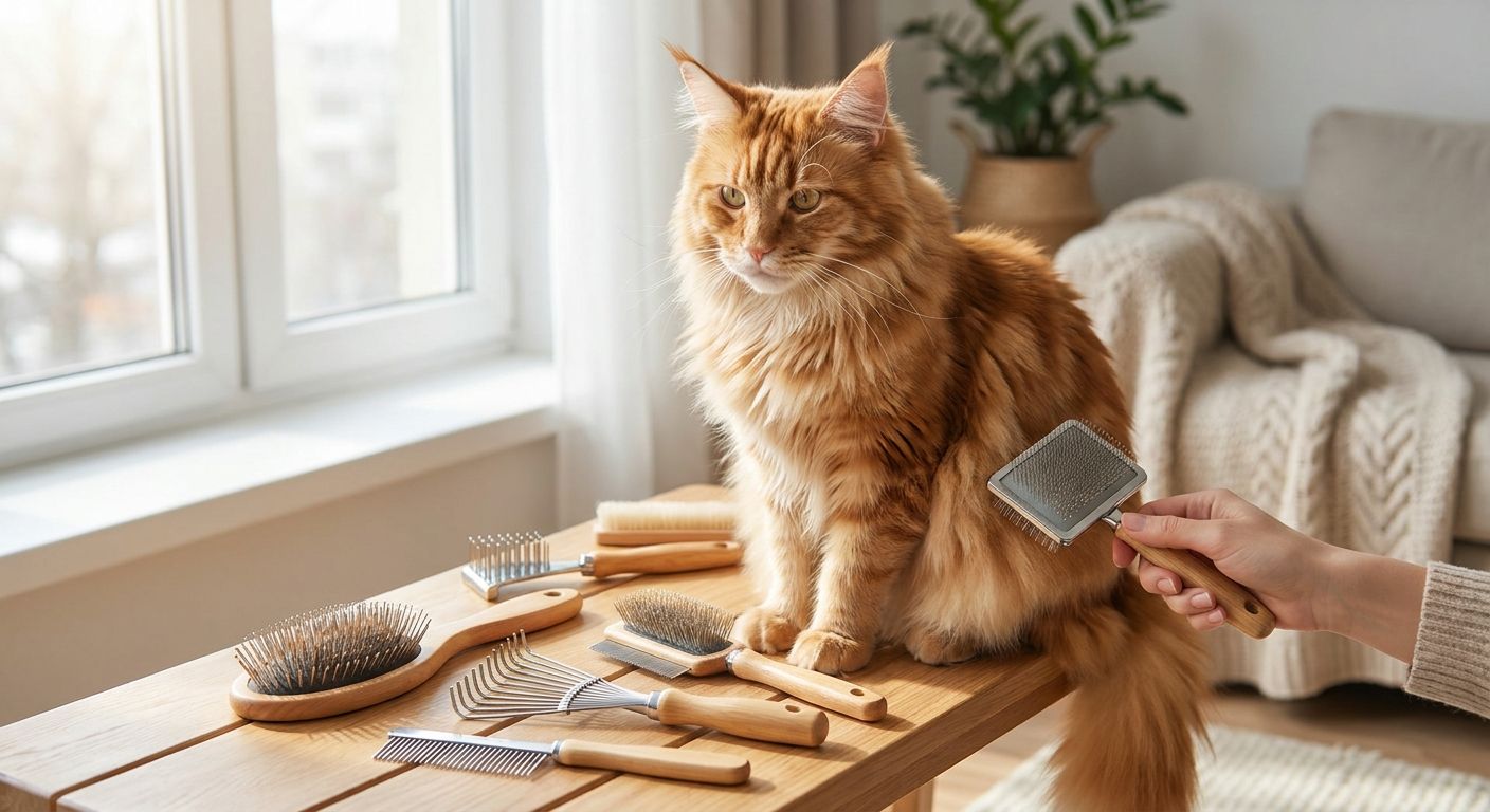 Best cat grooming brushes for long-haired cats 2026