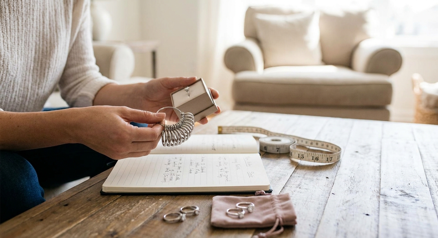 How to choose a ring for a proposal without her size
