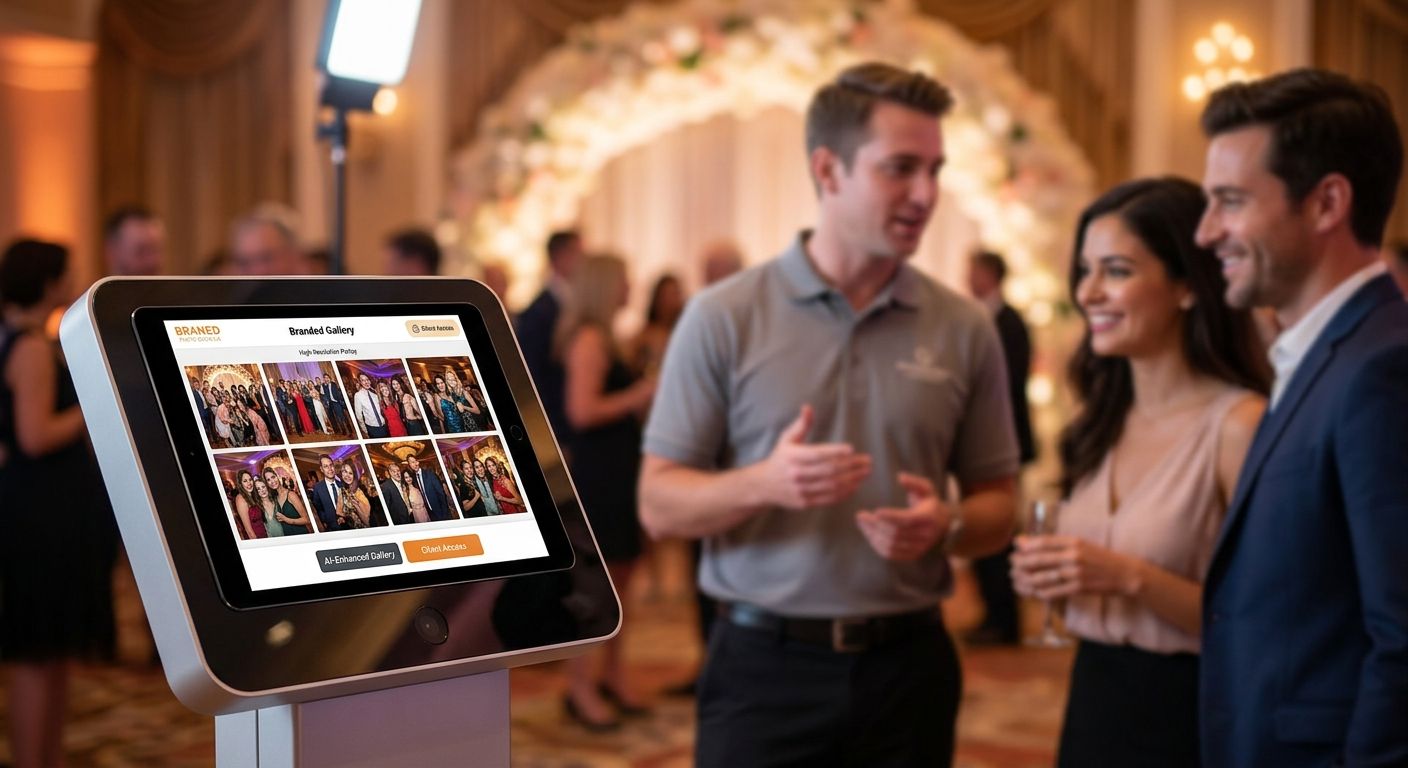 AI photo gallery software for photo booth rental businesses
