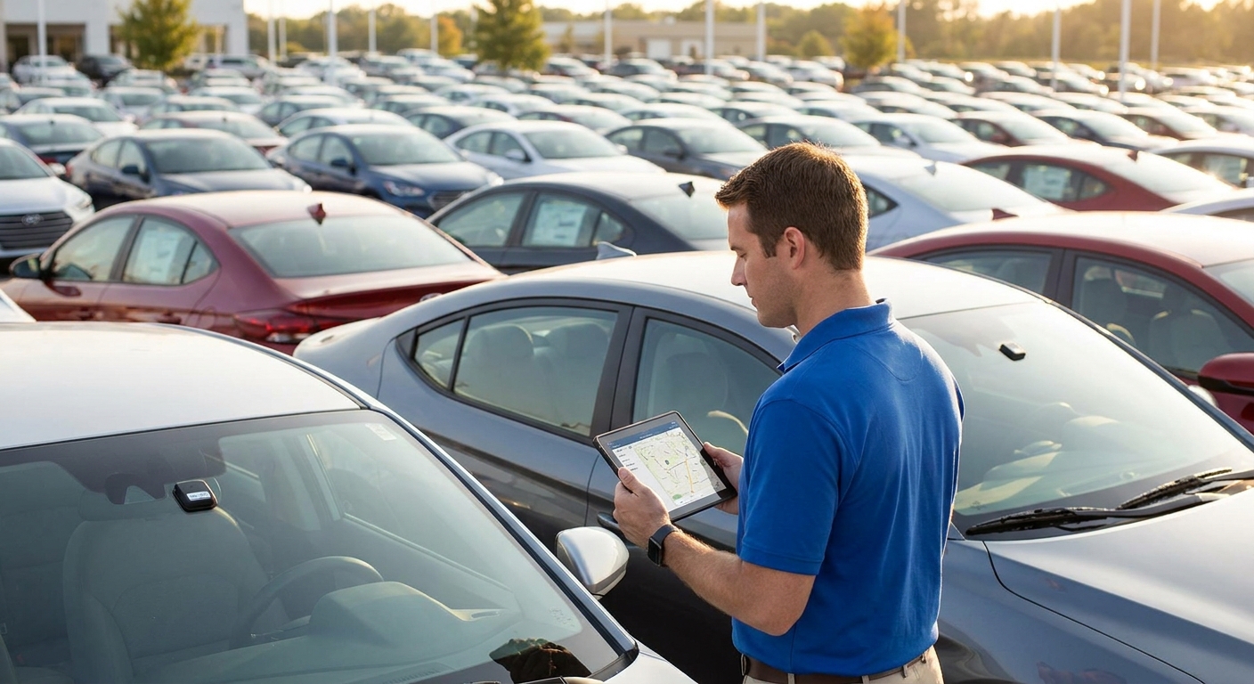 IoT asset tracking for vehicle dealership lots