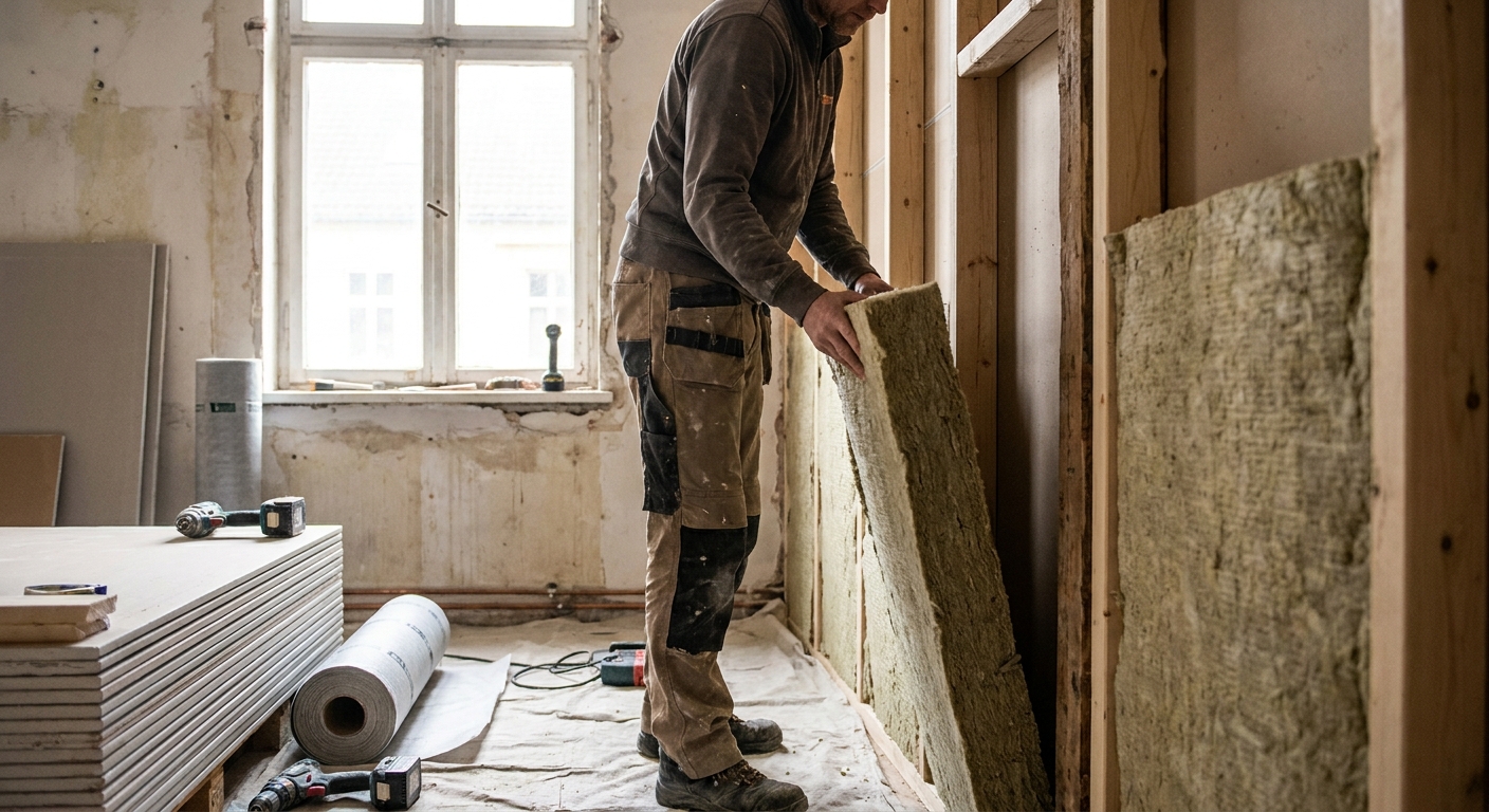 Bedste løsning til lydisolering ved renovering af etagebolig