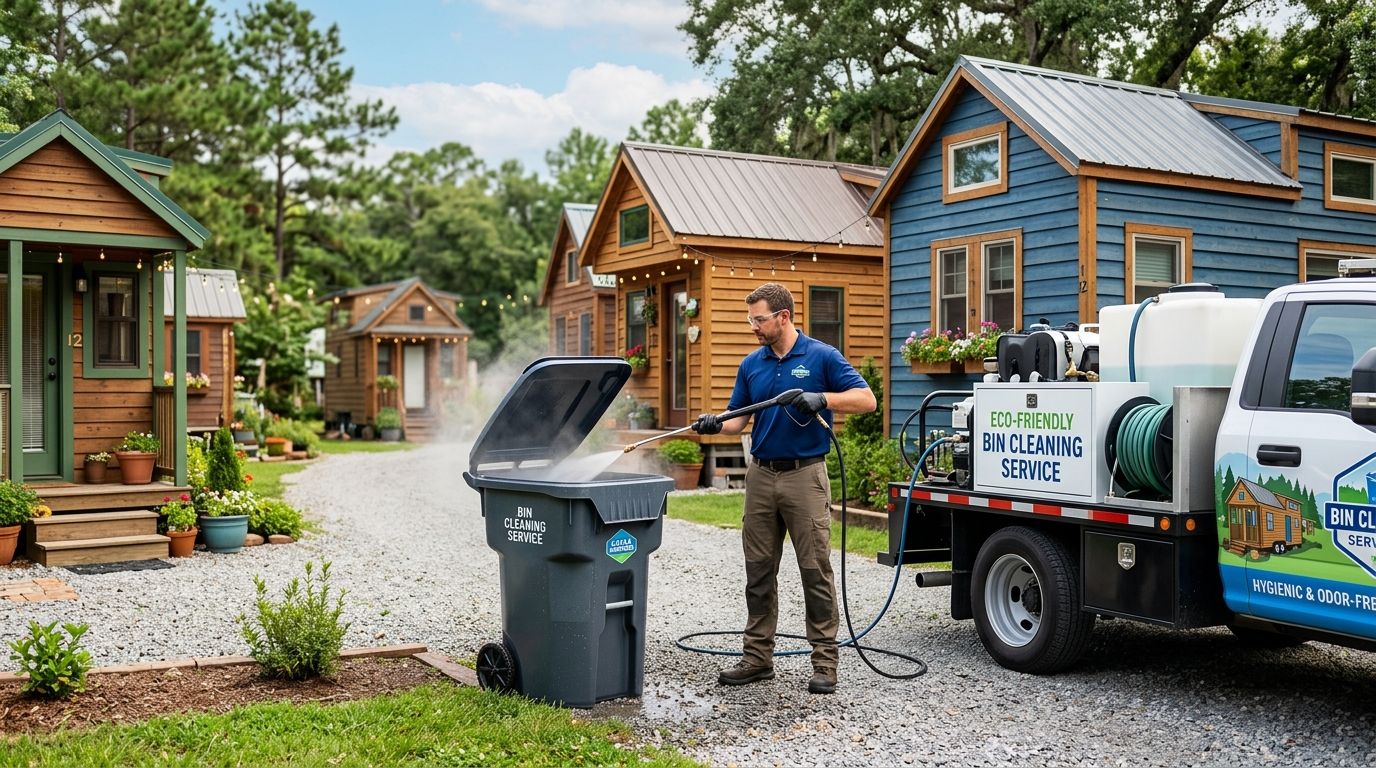 Best trash bin cleaning service for tiny home communities