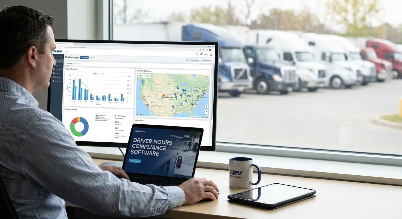 Fleet management software for driver hours compliance