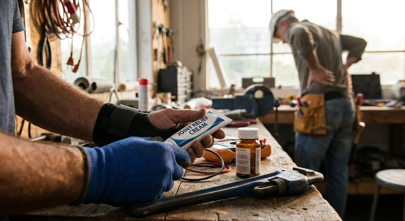 Pain management for plumbers and electricians with joint pain