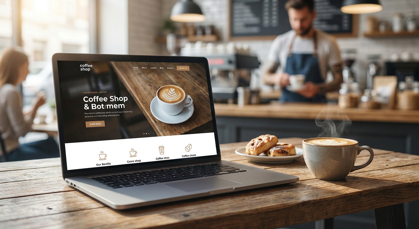 Web design for coffee shops and cafes