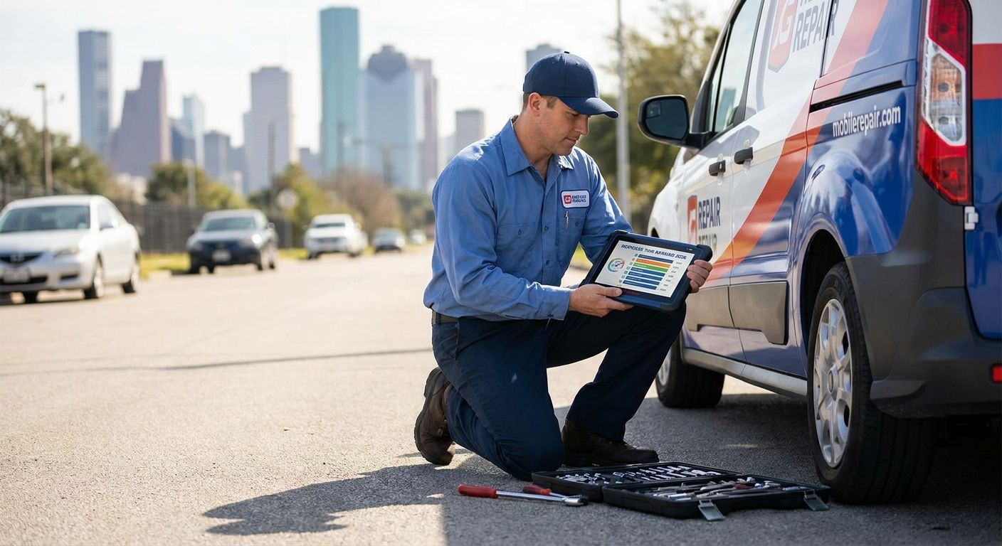 Mobile mechanics in Houston ranked by response time 2026