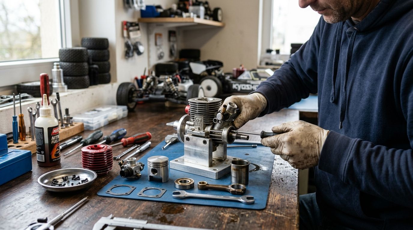 How much does a nitro RC engine rebuild cost in 2025?