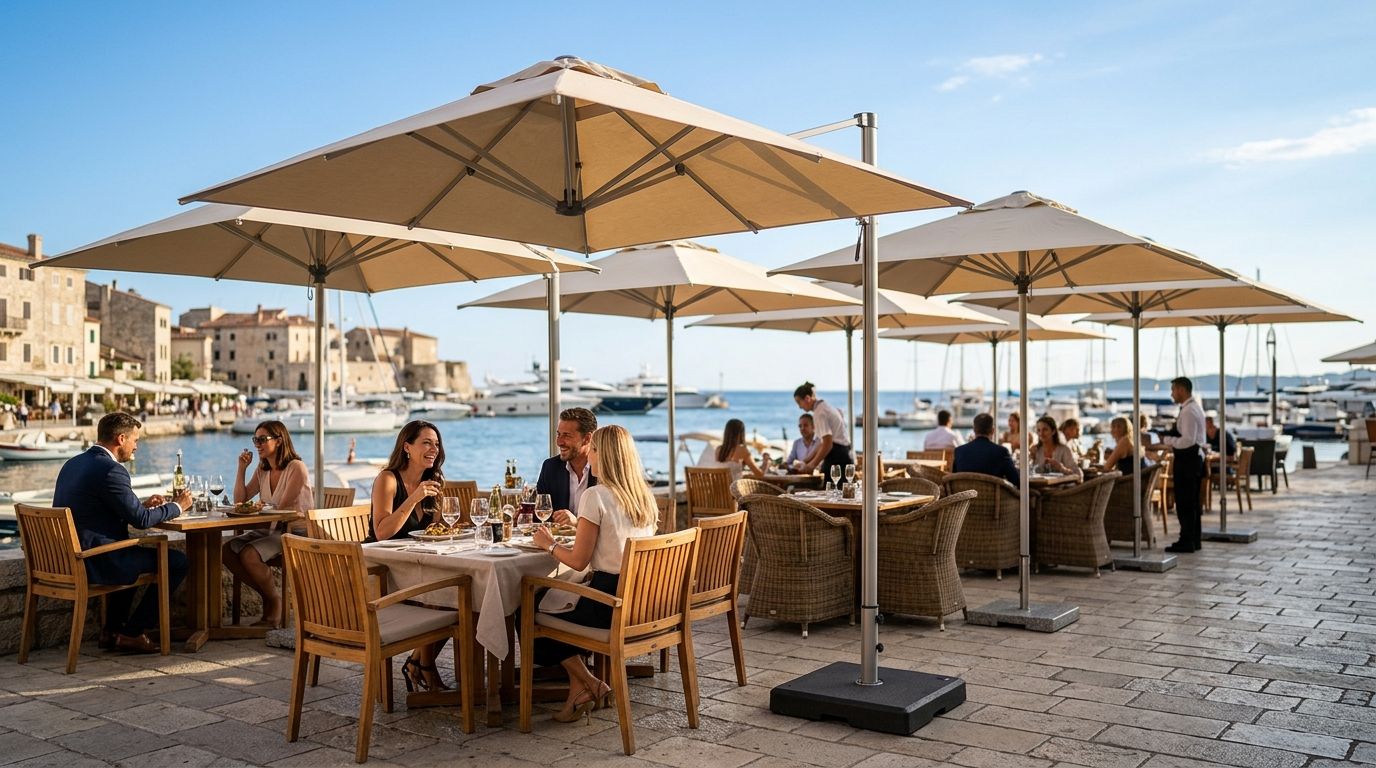Best patio umbrellas for restaurant terraces in 2026