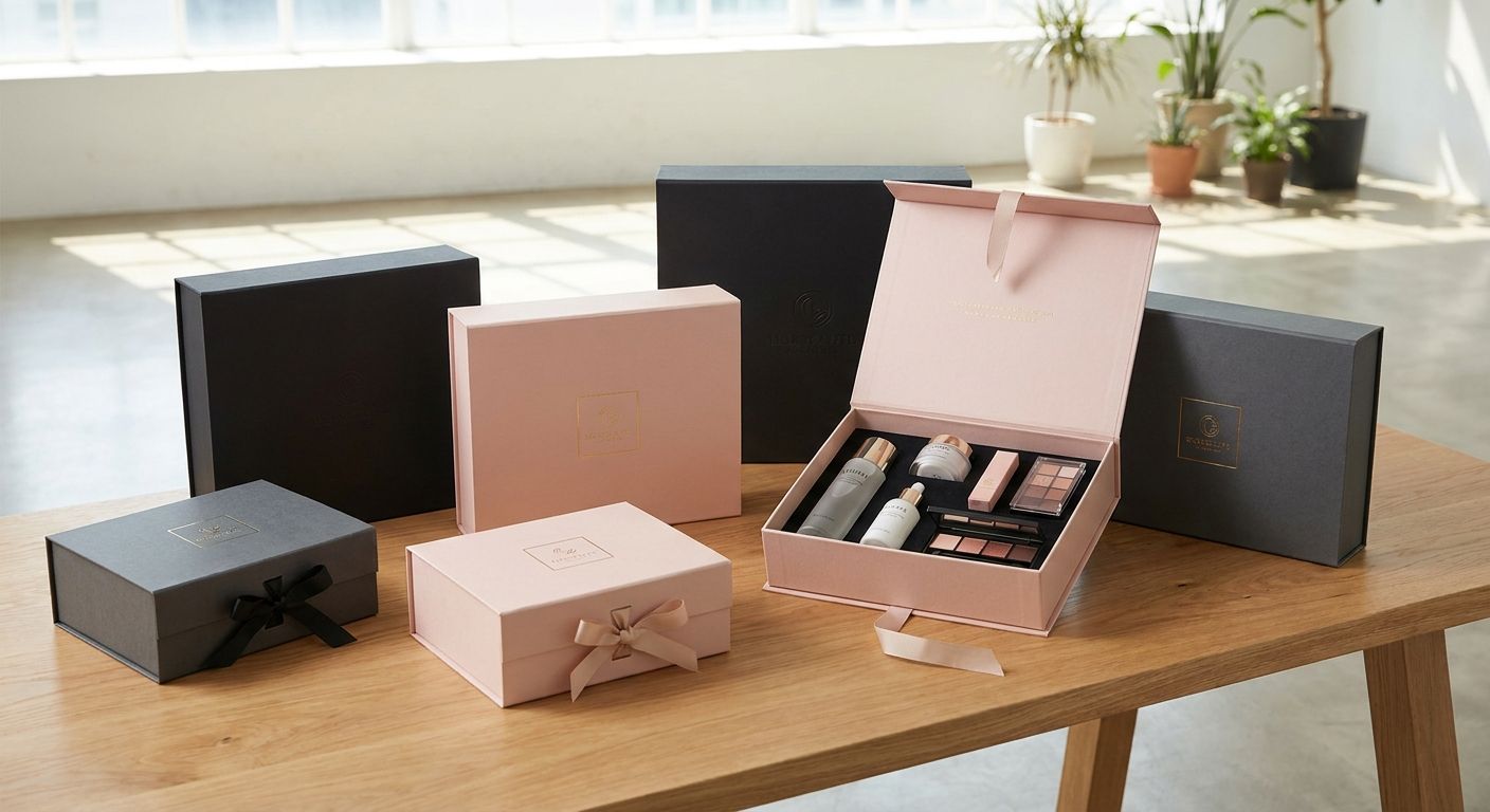 Custom rigid gift boxes for cosmetics brands: complete 2025 guide