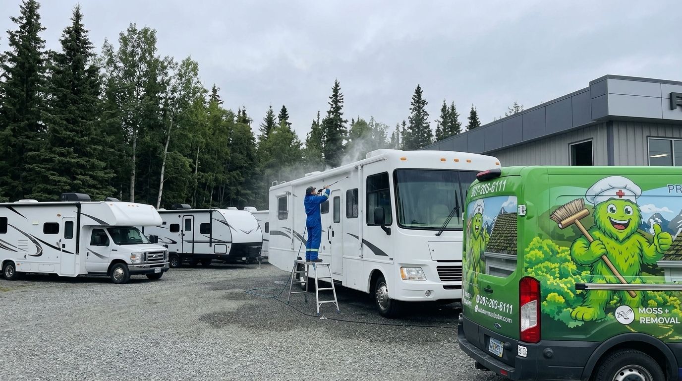 Exterior cleaning for Alaska recreational vehicle dealerships